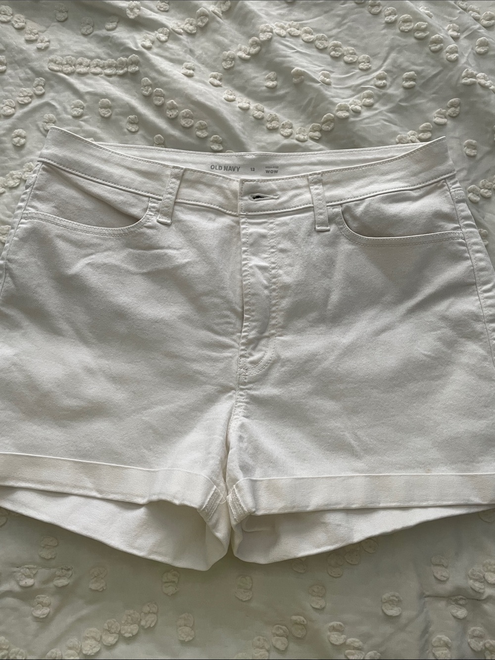 Old Navy White High Rise Wow  Shorts Like New